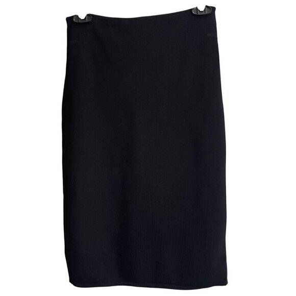 Rag & Bone Pencil Skirt Small Black Whimsigoth Western Lace Up Minimalist Boho - Picture 1 of 6